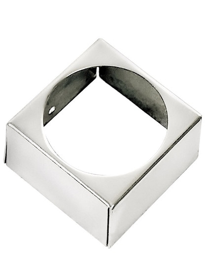 Brass Leg Skirt in Polished Nickel.